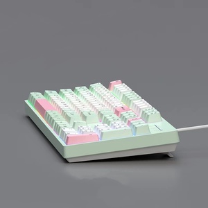 Dropship teclado de escritura de buena sensación inalámbrico de varios colores para computadora y juego con palabras árabes rusas - Product Image 6