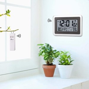 Buona vendita orologio digitale di Design moderno grande Display Radio controllo temperatura calendario digitale orologio da parete - Product Image 5