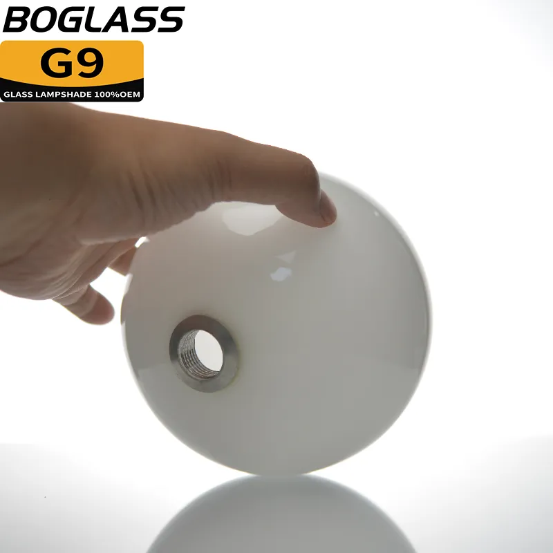 Benutzer definierte Ersatz geblasen moderne Special European Style runde Milchglas kugel weiße Kugel Glas Lampen schirm