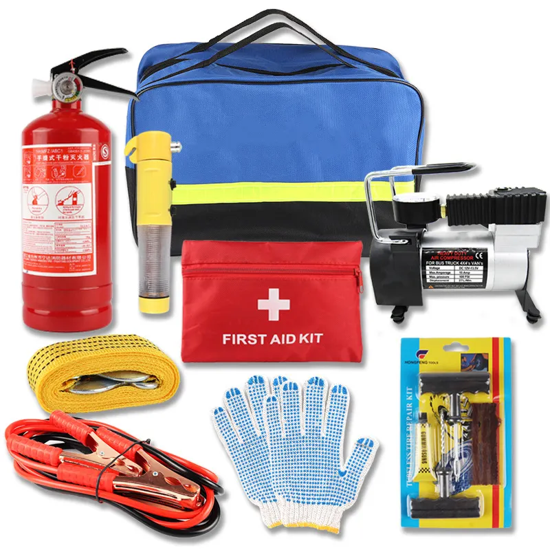 Khẩn cấp tự động công cụ bên đường xe khẩn cấp Kit (Giá không bao gồm bình chữa cháy)