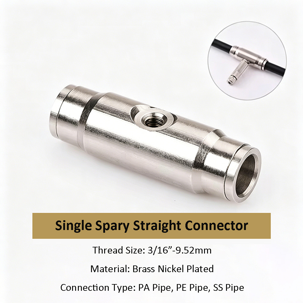 Single Spray Straight Connector