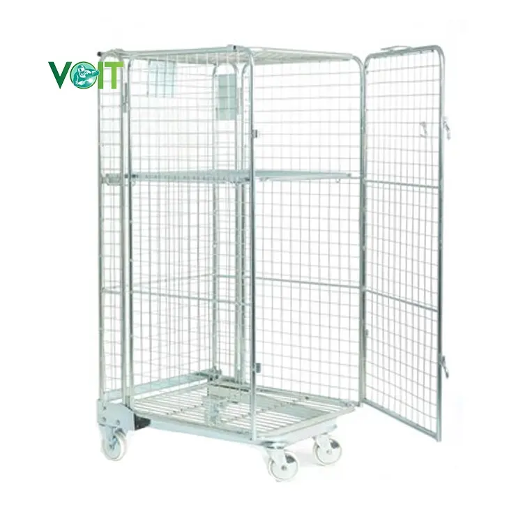 Customized metal wire mesh removable transport roll security container