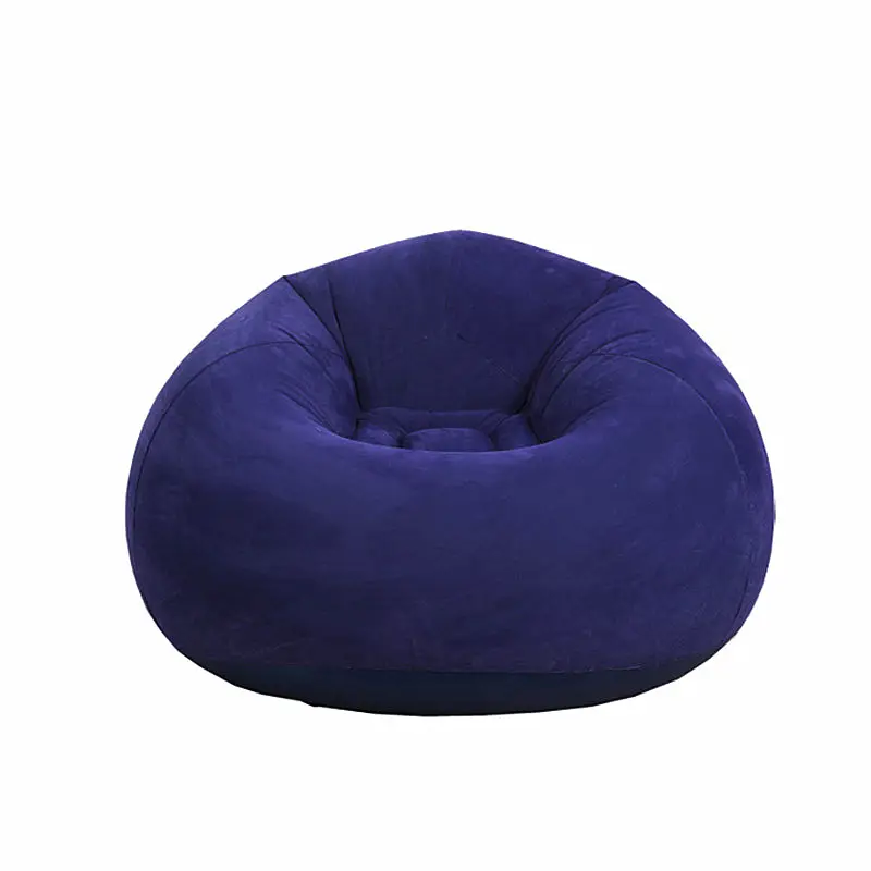 Canapé paresseux coloré personnalisé moderne pouf rond simple pour enfants pliable avec haricots roses rempli ensemble pour le salon