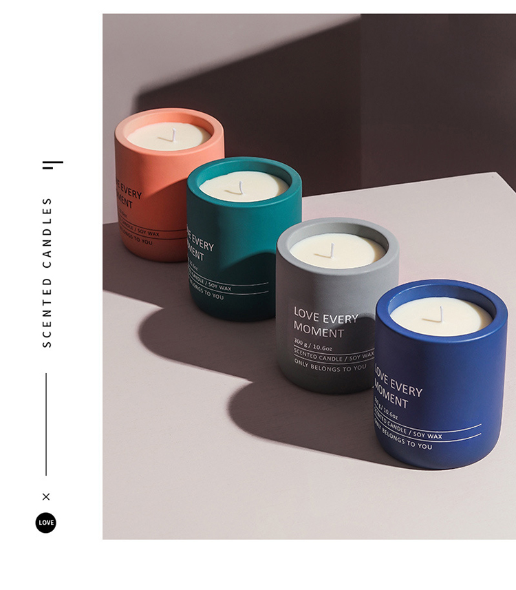 Luxury Customised Tall Jar 300g Popular Private Label Soy Wholesale Strong Natural Wax Candle Scent Candles Scented In Bulk