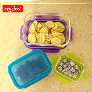 Pyglass High Fresh-Keeping Box Refrigerador Almacenamiento PP Tapa Borde convexo Rectangular Sellado Contenedor de alimentos para verduras Frutas - Product Image 5