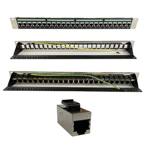 19英寸1U UTP FTP RJ45 Cat5e Cat6 Cat6A空白网络配线架24端口机架安装空载配线架 - Product Image 1