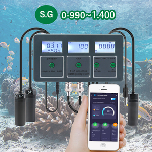 Multifuncional Tuya WiFi 8 em 1 medidor de salinidade ph Meter com função <span class=keywords><strong>Data</strong></span> <span class=keywords><strong>Logger</strong></span> para paisagismo, plantas hidropônicas