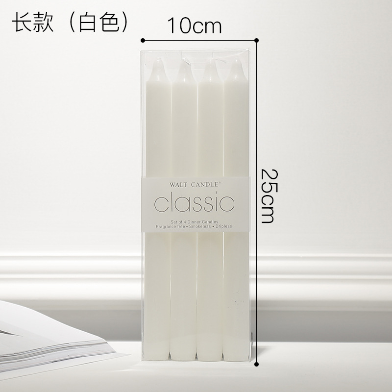 C29-white-tige droite de 25cm