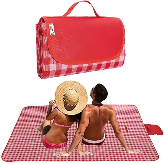 Vente chaude d'usine tapis de pique-nique pliable portable personnalisé tapis de camping de plage en plein air avec logo