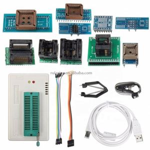 Original minipro TL866A/TL866II Plus USB <strong>Universal</strong> <strong>programmer</strong>+10 items IC Adapters with English manual High speed TL866