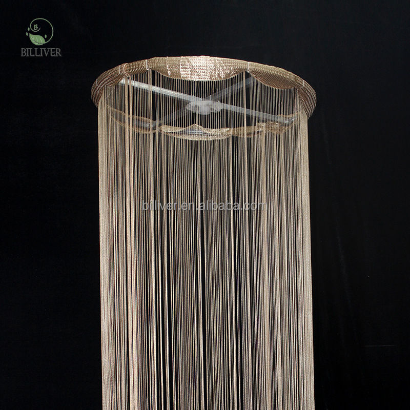 แหวนวงกลม D60CM + ม่านลวด2เมตรแชมเปญ