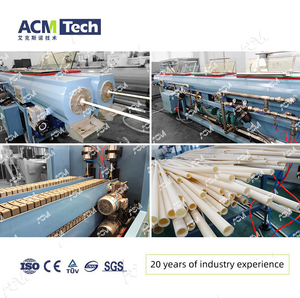 ACMTech <strong>Automatic</strong> PVC Pipe Extruder Machine Industrial <strong>Use</strong> Plastic Pipe Manufacturing Line Core Screw Pump Motor Gearbox Engine - Product Image 3