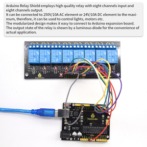Keyestudio 8 Channel <strong>Relay</strong> Module 5 V <strong>Relay</strong> Module For <strong>Arduino</strong> Voltage <strong>Relay</strong> Shield for microbit