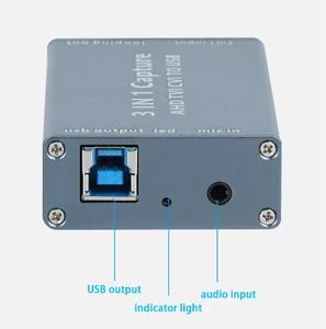 3-in-1 Capture Video Capture Card TVI CVI Input USB3.0 <strong>Output</strong> Audio Video Capture <strong>Device</strong> 1080P HD Drive-free Support Loop Out