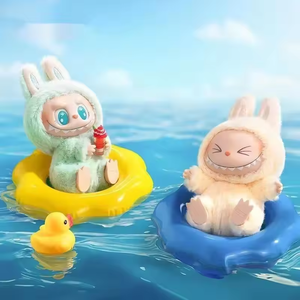 אנימה דמות labubu יש סדרה מושב ויניל תליון בובה מודל צעצוע מפלצת keychain צעצוע מפלצת keychain צעצוע יום הולדת