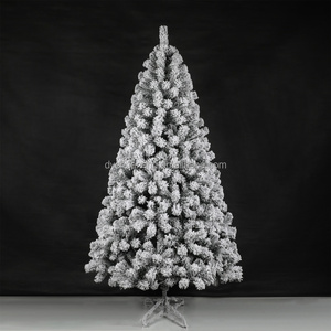1.8/2.1M Trắng PVC Đổ Xô Cây Giáng Sinh Phát Sáng Tuyết Trang Trí Đồ Trang Trí Cho Nhà Giáng Sinh Hàng Hóa - Product Image 2