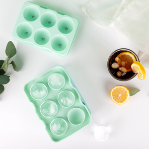Macalan-moldes para Hacer bolas de hielo, moldes de esféricos redondos transparentes para Whisky, 6 cavidades, herramientas de helado de silicona, logotipo personalizado, 206G - Product Image 3