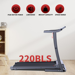 DAPOW Home tapis roulant elettrico attrezzature per esercizi Cardio Training Fitness Running Machine 3 livelli inclinazione manuale pieghevole - Product Image 2