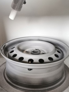 Automated Wheel Sandblasting <strong>Cabinet</strong> with 6 Automatic <strong>Blasting</strong> Guns