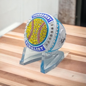 Softball Baseball Championship Trophy Ring Tournament <strong>Finalists</strong>