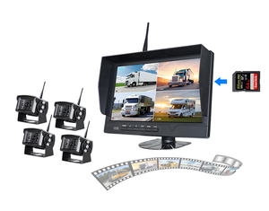 Kit de sistema de cámara de respaldo Digital de 2,4g, Monitor inalámbrico a prueba de polvo de marcha atrás y resistente al agua DVR LCD de 10 pulgadas para RV/camión/remolque/Autobús - Product Image 5