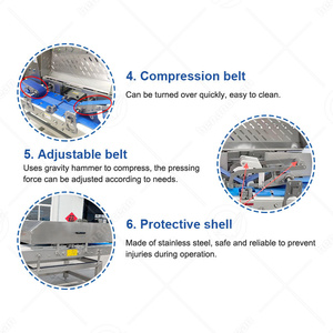 Đại Dương Thương Mại Cá Hồi Thịt Slice Cắt Máy Tự Động Mỏng Thịt Tươi Gà Vú <span class=keywords><strong>Slicer</strong></span> Máy - Product Image 5