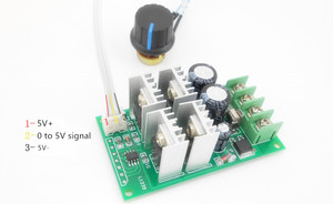 Taidacent 12V 24V 48V 60V Analogico DC Motor Controller PLC di Controllo della Velocità del Motore A CORRENTE CONTINUA A Base di plc PWM di Controllo Del Motore - Product Image 4