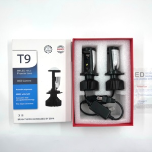T9 güçlü parlaklık LED far ampulü ile MINI Lens projektör Canbus yüksek düşük ışın ile 150W 24000LM H4 - Product Image 4