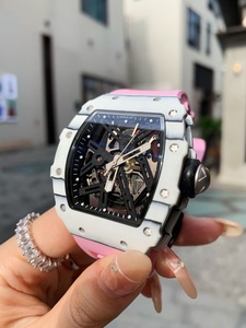 44MM Customised Carbon Fiber Mechanical Watch For Men -with Tonneau Case Sapphire Crystal Glass(Original Quality) - Product Image 3