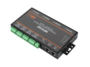 HF5142 Industrial Conversor de 4 portas seriais RJ45 <span class=keywords><strong>RS232</strong></span>/485/422 para controlador <span class=keywords><strong>Ethernet</strong></span>, dispositivo conversor de servidor serial RTOS gratuito