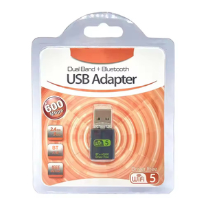 600Mbps USB WiFi BT 5.0 adaptörü 2 in 1 Dongle çift bant 2.4G & 5GHz ağ kablosuz USB WiFi Lan Ethernet alıcısı ile CD sürücü - Product Image 5