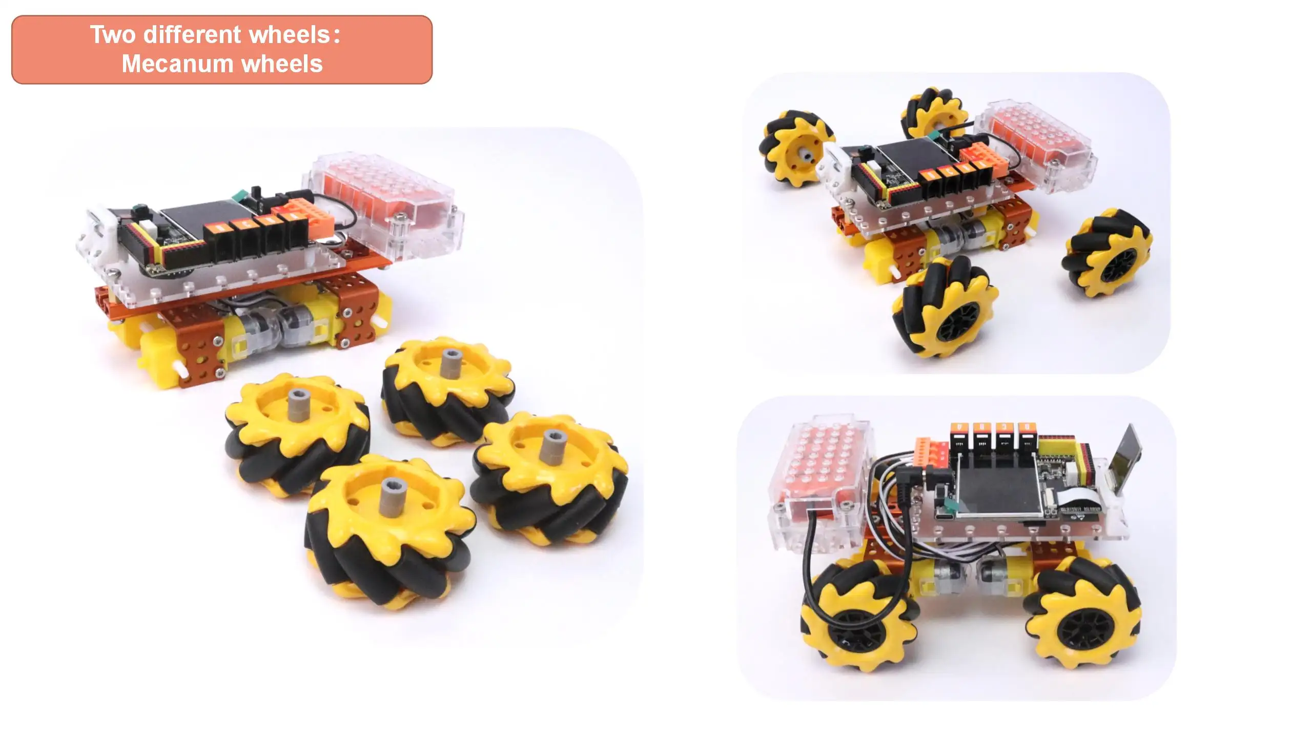ai Machine Learning Starter Kit K210 4WD mecanum wheel programmble kids educational toy robots stem robot kit