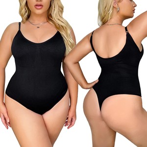 Dưới Lulu Tùy Chỉnh Hot Một Mảnh Không Tay Điêu Khắc Thong Tummy Kiểm Soát Shapewear Cơ Thể Shaper Phụ Nữ Cộng Với Kích Thước Liền Mạch Bodysuit - Product Image 3
