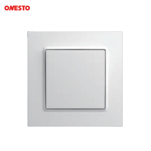 Onesto 2ギャング1ウェイ2ウェイプッシュボタンライトスイッチ、カバーパネル付き英国標準ウォールライトスイッチ - Product Image 2
