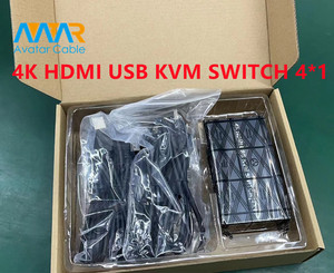4端口KVM开关HDMI兼容USB高质量热键HDMI开关电弧提取器4K 30用于桌面控制器 - Product Image 6