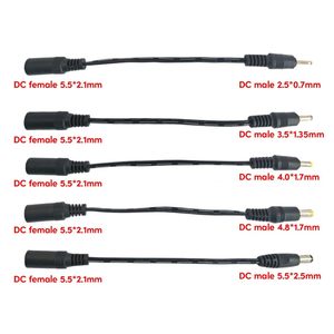 5V-12V DC 5. 5 2. 1mm-DC 3. 5X1. 35Mm 4. 0X1. 7Mm 4. 8X1. 7Mm 5. 5X2. 5Mm güç kablosu kadın erkek dönüşüm adaptör kablosu - Product Image 2