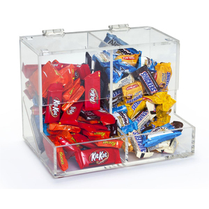 Thực Phẩm Số Lượng Lớn Rõ Ràng Hộp Ngũ Cốc Nhựa Tùy Chỉnh Dispenser Đứng Giá Bao Bì Slatwall Kẹo Kệ Acrylic Kẹo Hiển Thị Hộp - Product Image 1