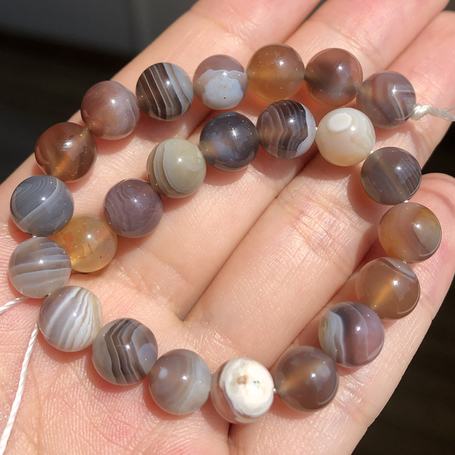 Agate du Botswana grise