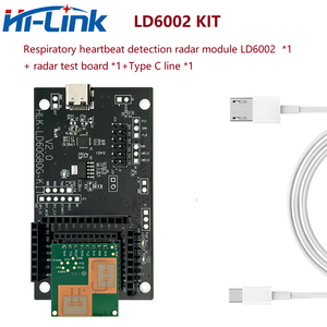 Hi-Link 3.3V 2T2R PCB1MBフラッシュリアルタイムモニター人間の特性呼吸器心拍検出レーダーモジュールHLK-LD6002 - Product Image 6