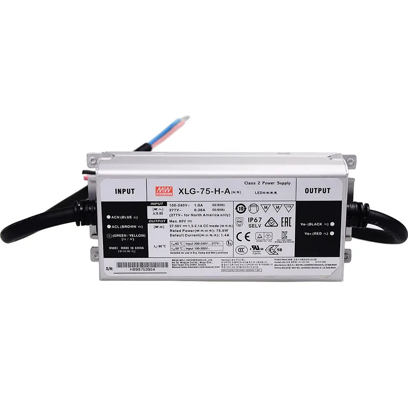 Mean well SMPS xlg-75-12-A 12/24v waterproof IP67 constant led power supply 12v