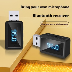 USB BT Receiver 5.3 ABS Material Car FM Stereo <strong>Audio</strong> Transmitter Adapter - Product Image 2
