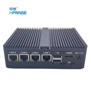 J4125 J1900 Fanless VPN Router Firewall <strong>Network</strong> Server 6 USB 4 LAN Nuc Mini Industrial <strong>Computer</strong> Support Wins 10