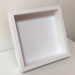 2 Inch Deep White and Black 8x8 9x9 <strong>10x10</strong> square Shadow Box <strong>Frame</strong> for Paper Arts Origami 3D Shadow Box <strong>Frame</strong> - Product Image 5