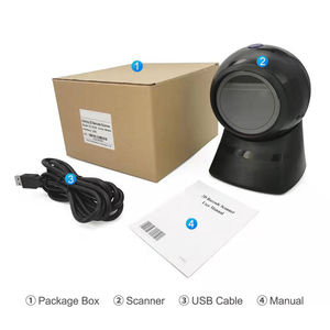 Lector de código Qr para pago con móvil, escáner de código de barras omnidireccional con cable Usb 1d 2d - Product Image 6