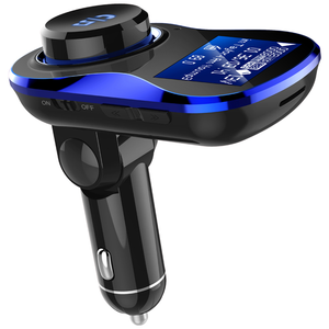 Bluetooth-совместимый автомобильный комплект громкой связи FM-передатчик модулятор с двойным USB автомобильным зарядным устройством автомобильный аудио MP3 плеер - Product Image 3