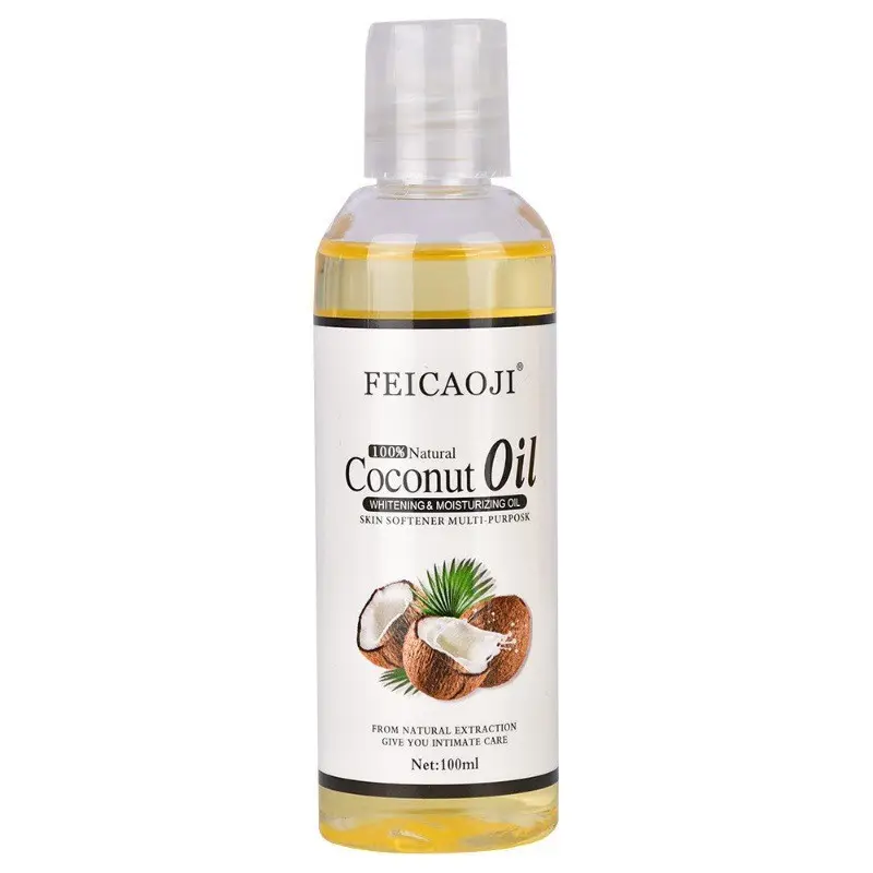 Private Label VC Coconut Oil Aloe Glycerin Castor Jojoba Massage Hair Face Body Care Essential Oil Use For Skin Care serum