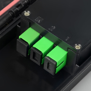 Caja de fibra óptica ABS negra 1x2, caja de terminación de fibra óptica PLC FTTH montada en la pared, conectores LC/SC/FC utilizados para redes IP/TCP - Product Image 5