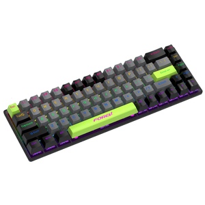Индивидуальная трехрежимная RGB светящаяся игровая клавиатура Проводная электронная Спортивная Российская совместная модель для офисного оборудования портативных компьютеров - Product Image 1