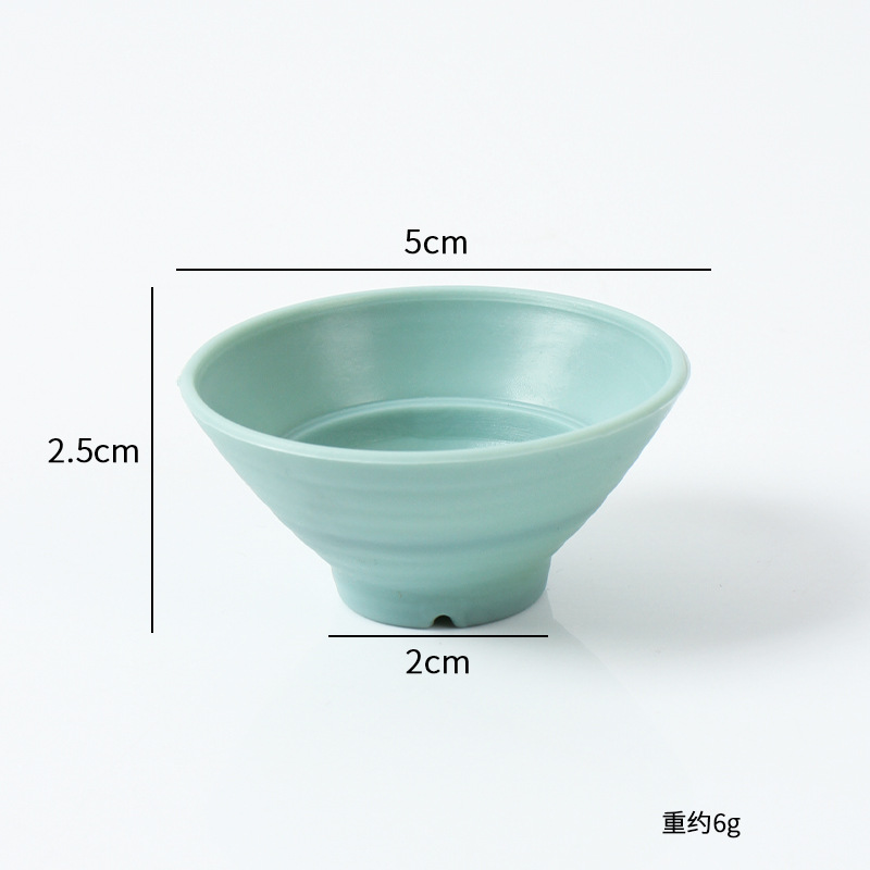 Tazón de udon verde de 5 cm