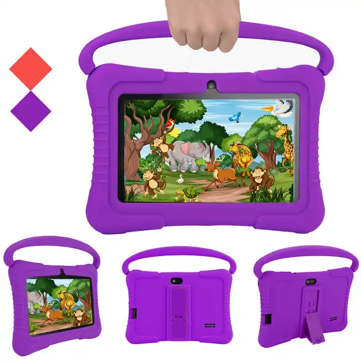 Tablette Peuter 7 pouces pour enfants App pour enfants Voorgeinstalleerd Leren Onderwijs Android Tablet Met Case Lncluded Tablet Pc